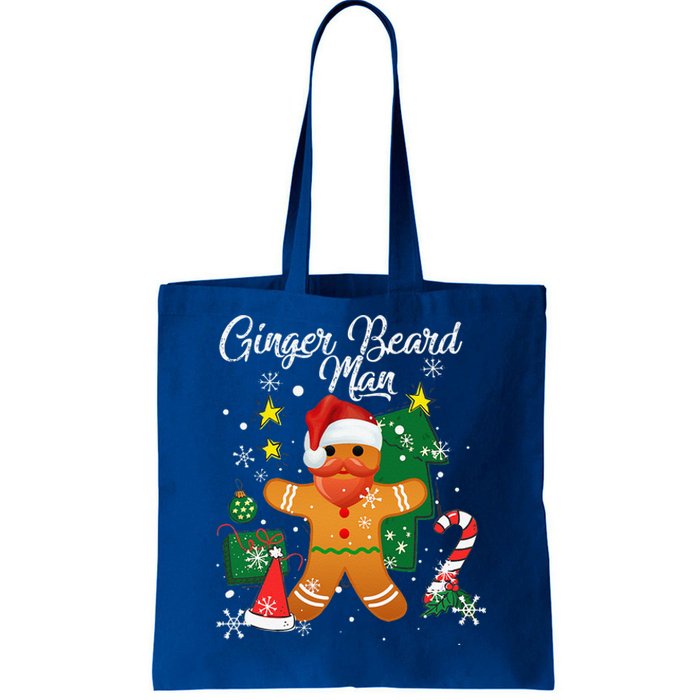 Ginger Beard Man Christmas Pajama Funny Gingerbread Gifts Tote Bag