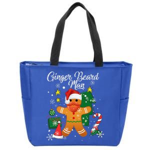 Ginger Beard Man Christmas Pajama Funny Gingerbread Gifts Zip Tote Bag