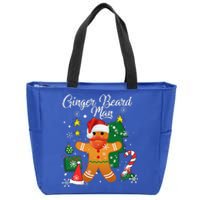 Ginger Beard Man Christmas Pajama Funny Gingerbread Gifts Zip Tote Bag