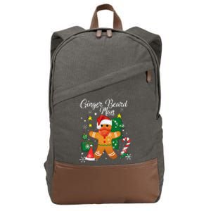 Ginger Beard Man Christmas Pajama Funny Gingerbread Gifts Cotton Canvas Backpack