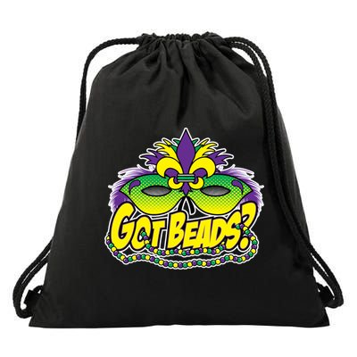 Got Beads Mardi Gras Drawstring Bag