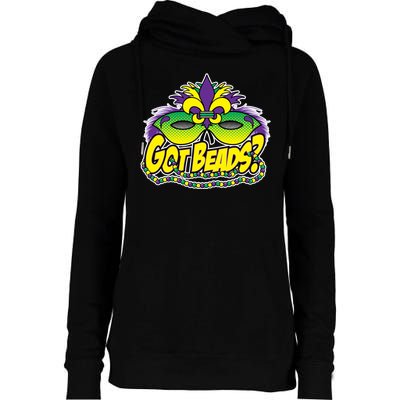 Got Beads Mardi Gras Womens Funnel Neck Pullover Hood