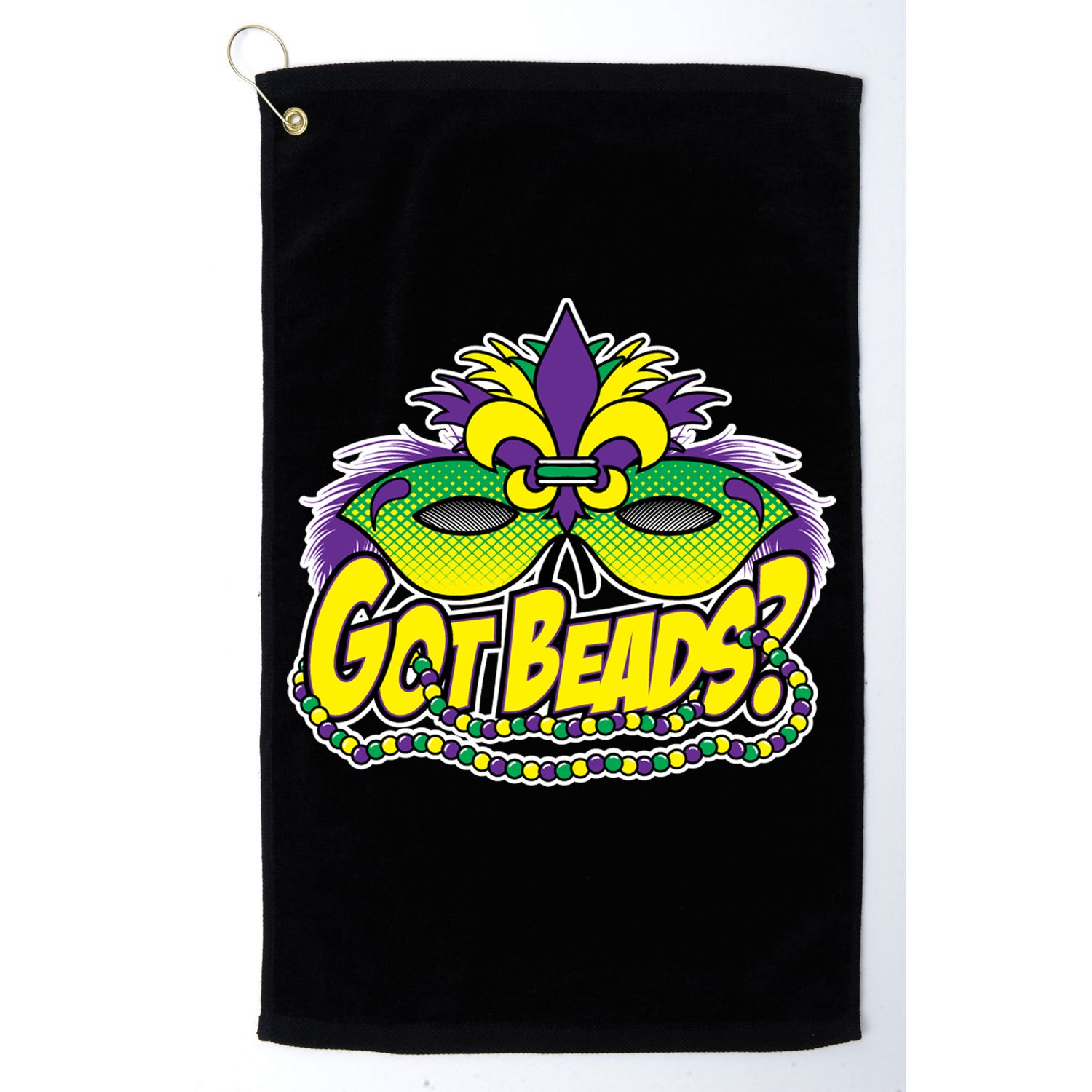 Got Beads Mardi Gras Golf Towel