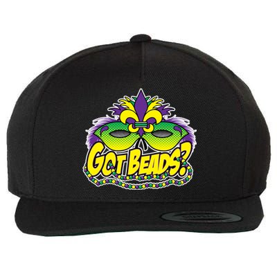 Got Beads Mardi Gras Wool Snapback Cap