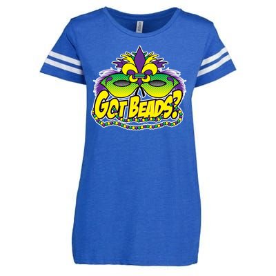 Got Beads Mardi Gras Enza Ladies Jersey Football T-Shirt