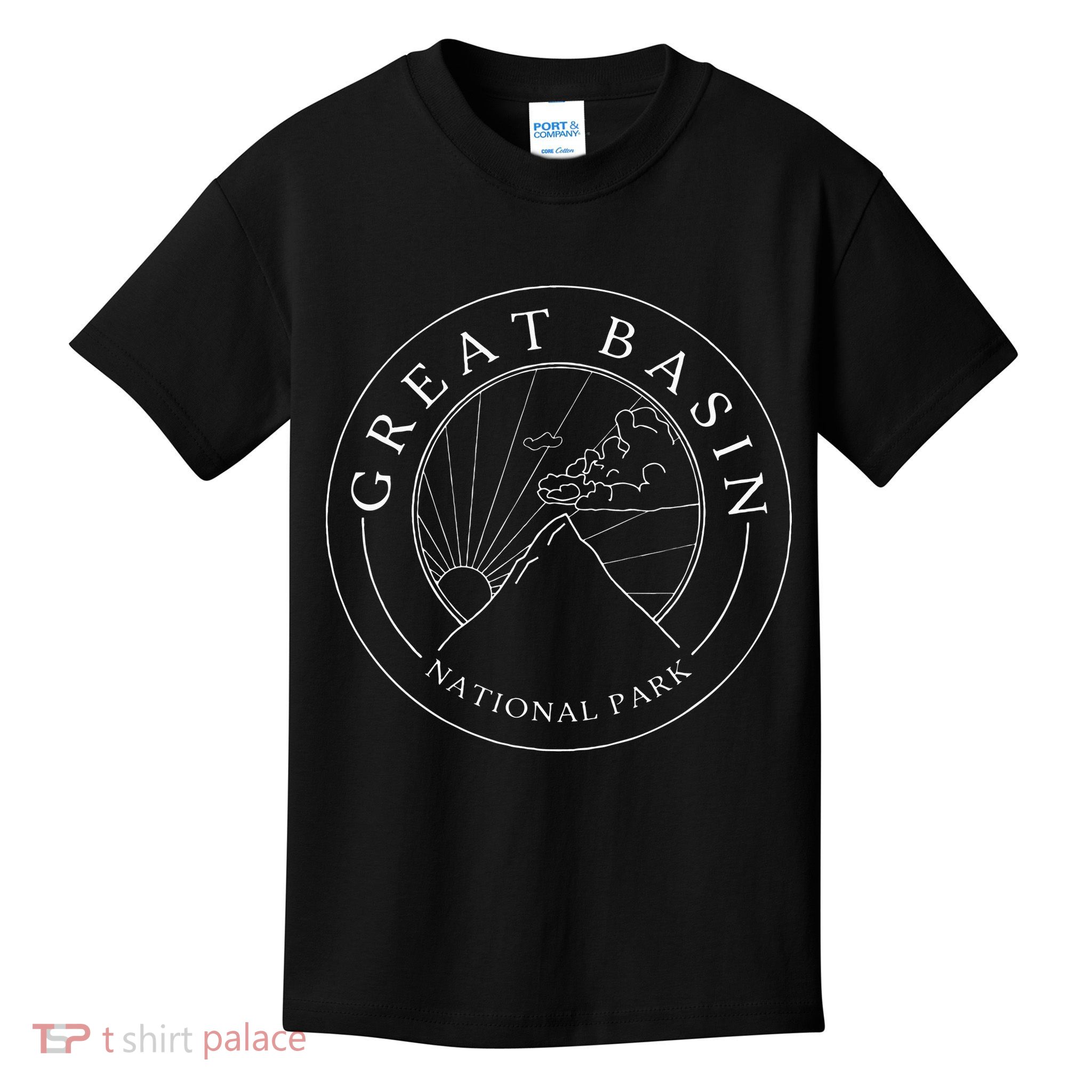 Great Basin Nevada National Park Logo Travel Kids T-Shirt