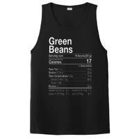 Green Beans Nutrition Fact Thanksgiving Costume Turkey Day PosiCharge Competitor Tank