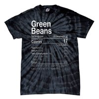 Green Beans Nutrition Fact Thanksgiving Costume Turkey Day Tie-Dye T-Shirt