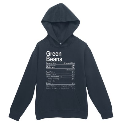 Green Beans Nutrition Fact Thanksgiving Costume Turkey Day Urban Pullover Hoodie