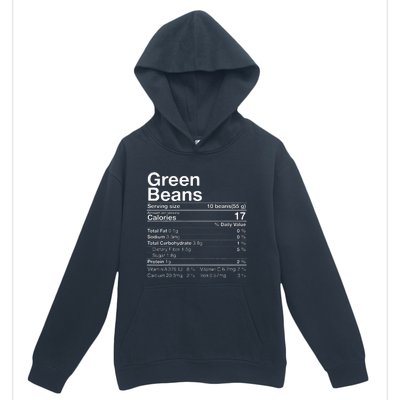 Green Beans Nutrition Fact Thanksgiving Costume Urban Pullover Hoodie