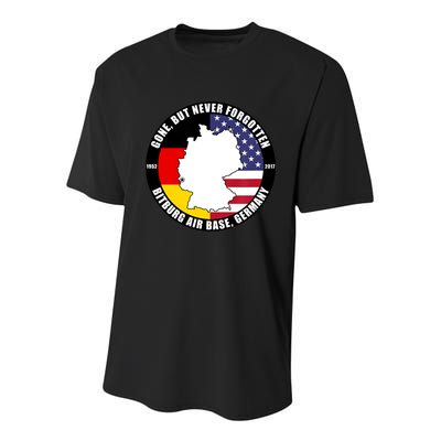 Gone But Never Forgotten Bitburg Air Base Germany Veteran Youth Performance Sprint T-Shirt
