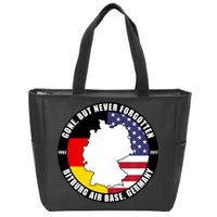 Gone But Never Forgotten Bitburg Air Base Germany Veteran Zip Tote Bag