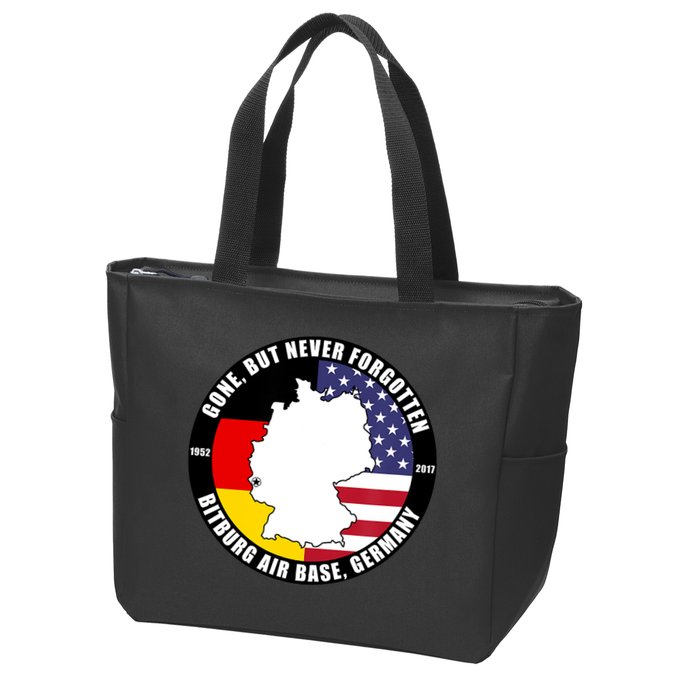 Gone But Never Forgotten Bitburg Air Base Germany Veteran Zip Tote Bag