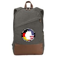 Gone But Never Forgotten Bitburg Air Base Germany Veteran Cotton Canvas Backpack