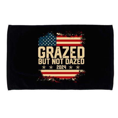 Grazed But Not Dazed 2024 Election Supporter Microfiber Hand Towel