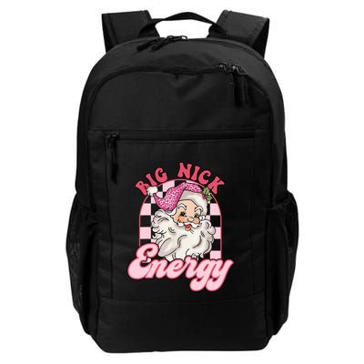 Groovy Big Nick Santa Energy Pink Funny Christmas Pink Gift Backpack