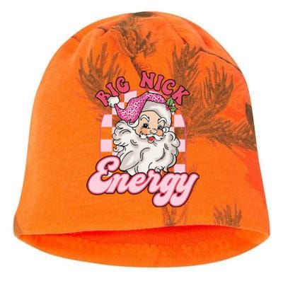 Groovy Big Nick Santa Energy Pink Funny Christmas Pink Gift Kati - Camo Knit Beanie