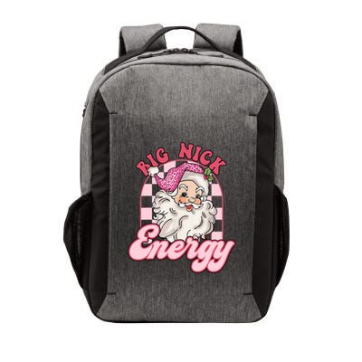 Groovy Big Nick Santa Energy Pink Funny Christmas Pink Gift Vector Backpack