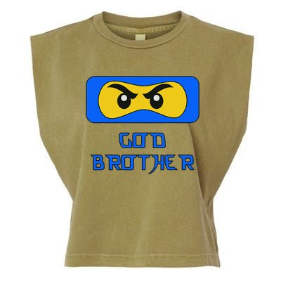 God Brother Ninja Face Family Garment-Dyed Women's Muscle Tee