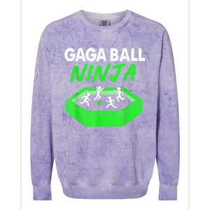 Gaga Ball Ninja Dodgeball Colorblast Crewneck Sweatshirt