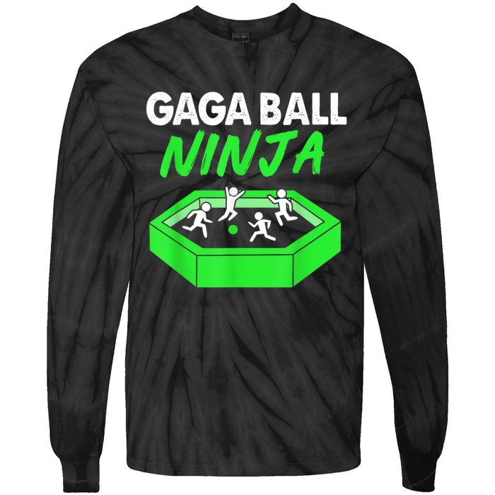 Gaga Ball Ninja Dodgeball Tie-Dye Long Sleeve Shirt