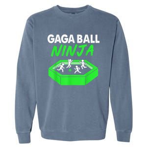 Gaga Ball Ninja Dodgeball Garment-Dyed Sweatshirt