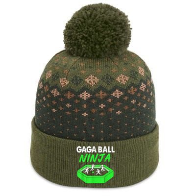 Gaga Ball Ninja Dodgeball The Baniff Cuffed Pom Beanie