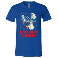 Ghost Boo Nurse Crew Witch Skeleton Halloween Spooky Season Gift V-Neck T-Shirt