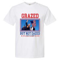 Grazed But Not Dazed Trump Shot Garment-Dyed Heavyweight T-Shirt