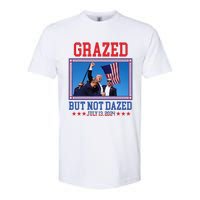 Grazed But Not Dazed Trump Shot Softstyle CVC T-Shirt