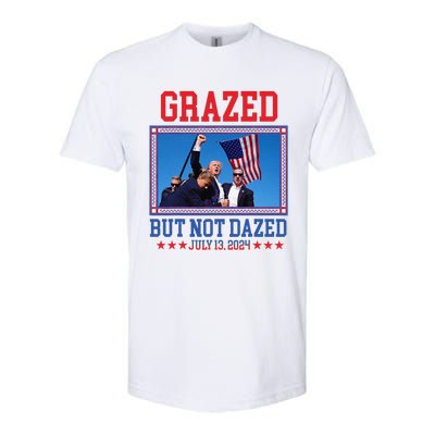 Grazed But Not Dazed Trump Shot Softstyle CVC T-Shirt