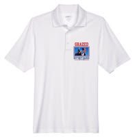 Grazed But Not Dazed Trump Shot Men's Origin Performance Pique Polo