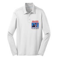 Grazed But Not Dazed Trump Shot Silk Touch Performance Long Sleeve Polo