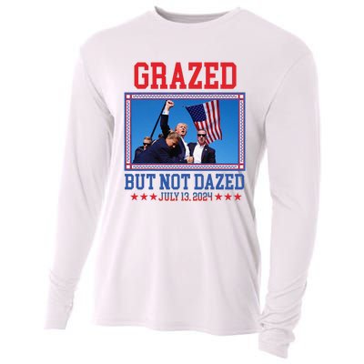 Grazed But Not Dazed Trump Shot Cooling Performance Long Sleeve Crew