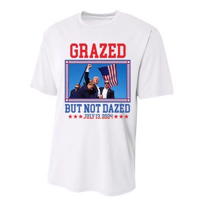 Grazed But Not Dazed Trump Shot Performance Sprint T-Shirt