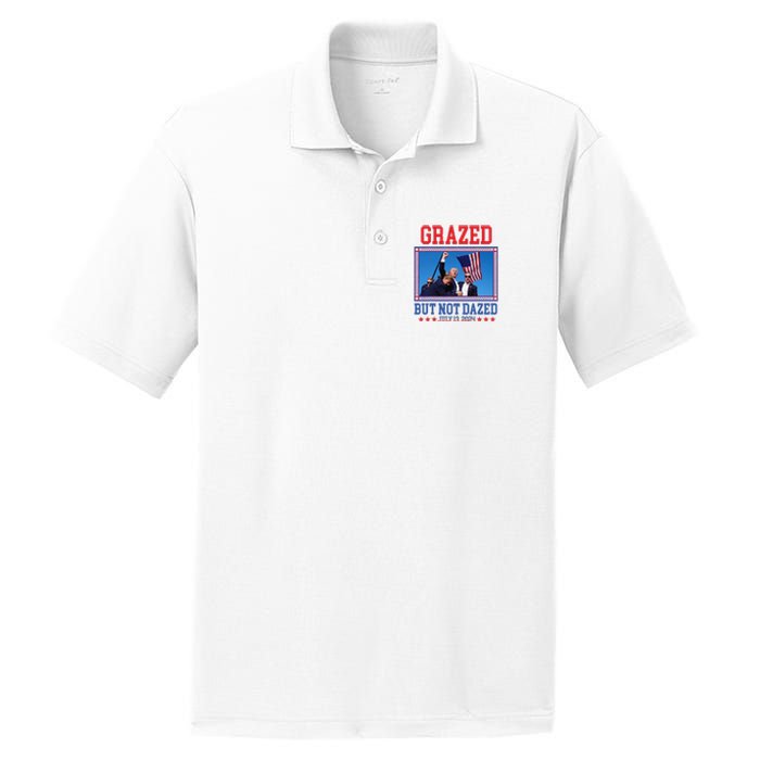 Grazed But Not Dazed Trump Shot PosiCharge RacerMesh Polo