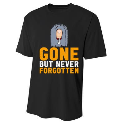 Gone But Never Forgotten Toe Amputation Performance Sprint T-Shirt