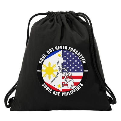 Gone But Never Forgotten Subic Bay Philippines Veteran Drawstring Bag
