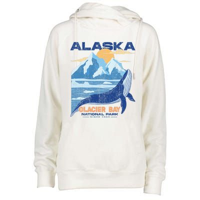 Glacier Bay National Park Sine 1980 Alaska Womens Funnel Neck Pullover Hood