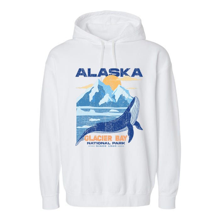 Glacier Bay National Park Sine 1980 Alaska Garment-Dyed Fleece Hoodie