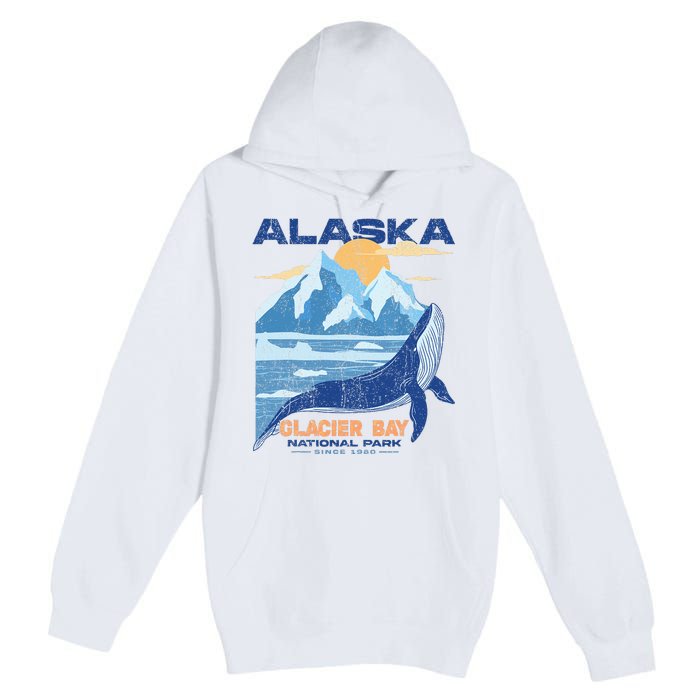 Glacier Bay National Park Sine 1980 Alaska Premium Pullover Hoodie