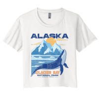 Glacier Bay National Park Sine 1980 Alaska Women's Crop Top Tee