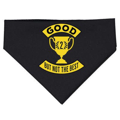 Good But Not The Best 2nd Place Trophy USA-Made Doggie Bandana