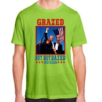 Grazed But Not Dazed 2024 Trump Adult ChromaSoft Performance T-Shirt