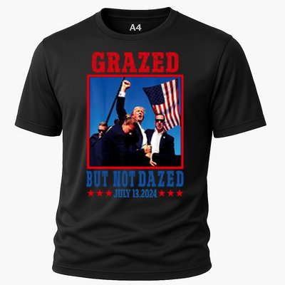 Grazed But Not Dazed 2024 Trump Cooling Performance Crew T-Shirt