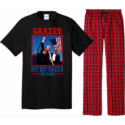 Grazed But Not Dazed 2024 Trump Pajama Set