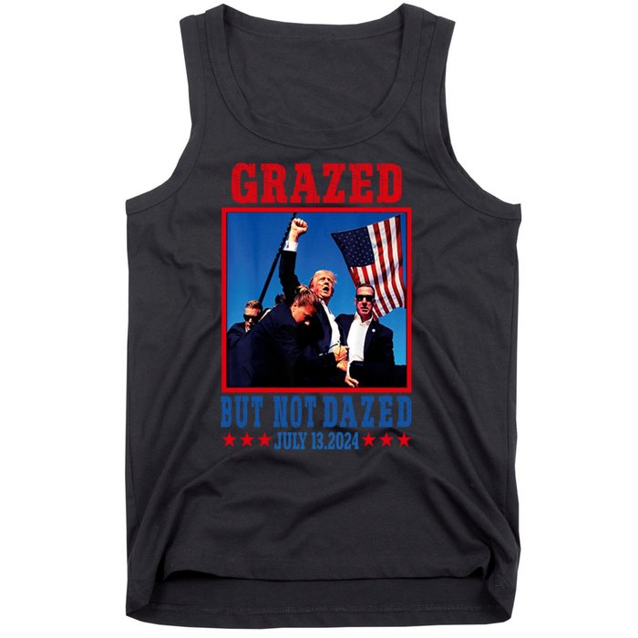 Grazed But Not Dazed 2024 Trump Tank Top