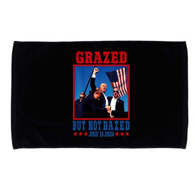 Grazed But Not Dazed 2024 Trump Microfiber Hand Towel