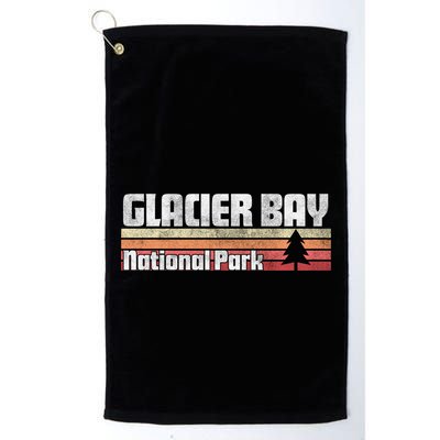 Glacier Bay National Park Retro Style Vintage 70s 80s 90s Gift Golf Towel