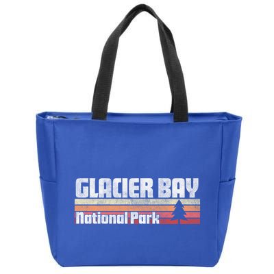 Glacier Bay National Park Retro Style Vintage 70s 80s 90s Gift Zip Tote Bag